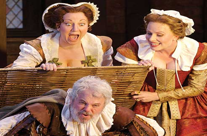A scene from the play The Merry Wives Of Windsor